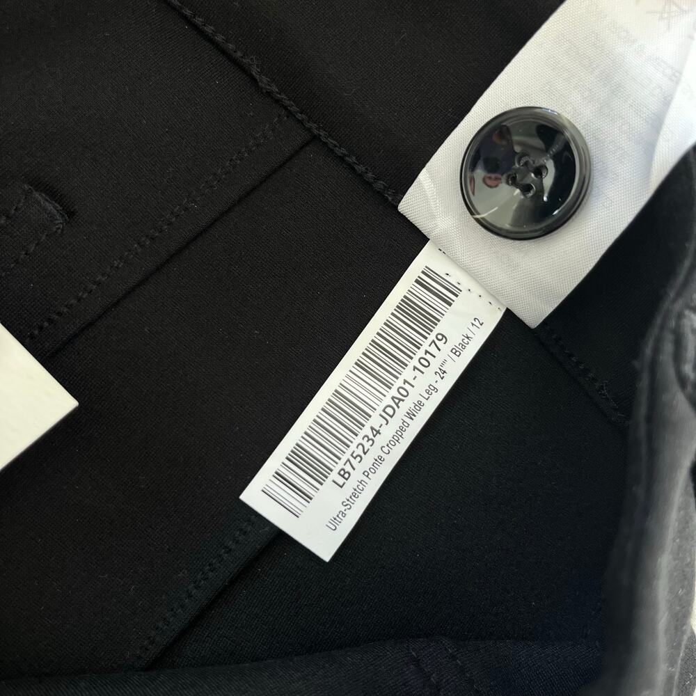 Quince Black Cropped Wide-Leg Pants - Picture 12 of 13